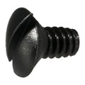 Midwest Fastener #6-32 x 1/4 in Slotted Oval Machine Screw, Black Oxide Nylon, 25 PK 33287